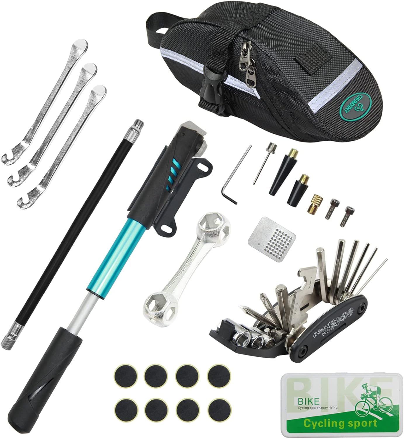 Mountain Biking Blue Mountains - 16-in-1 Bike Repair Kit with Mini