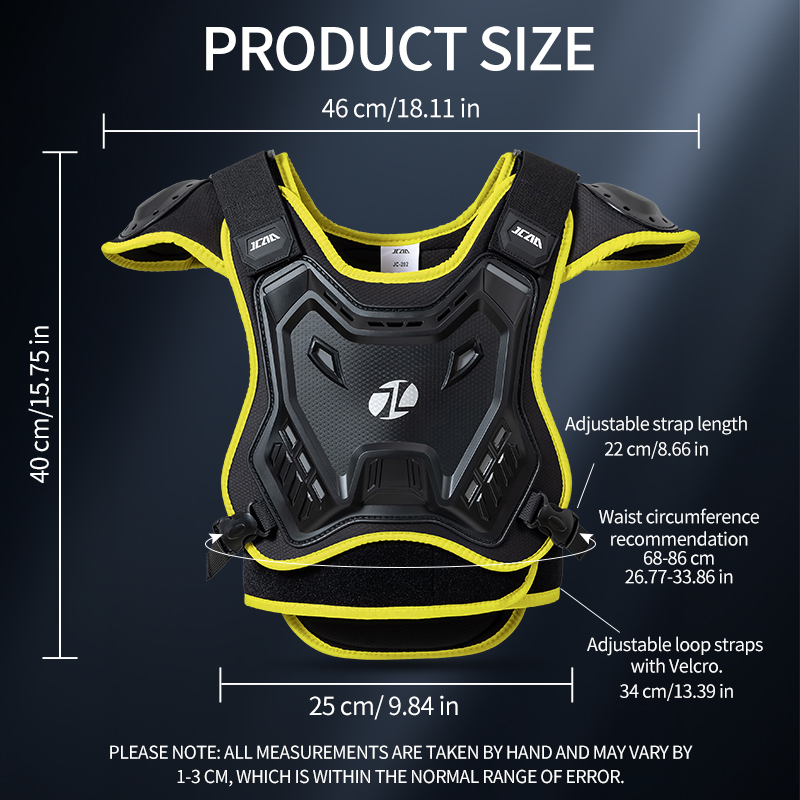 Mountain Biking Chest Protector - Children Motorcycle Body Armor Vest Chest
