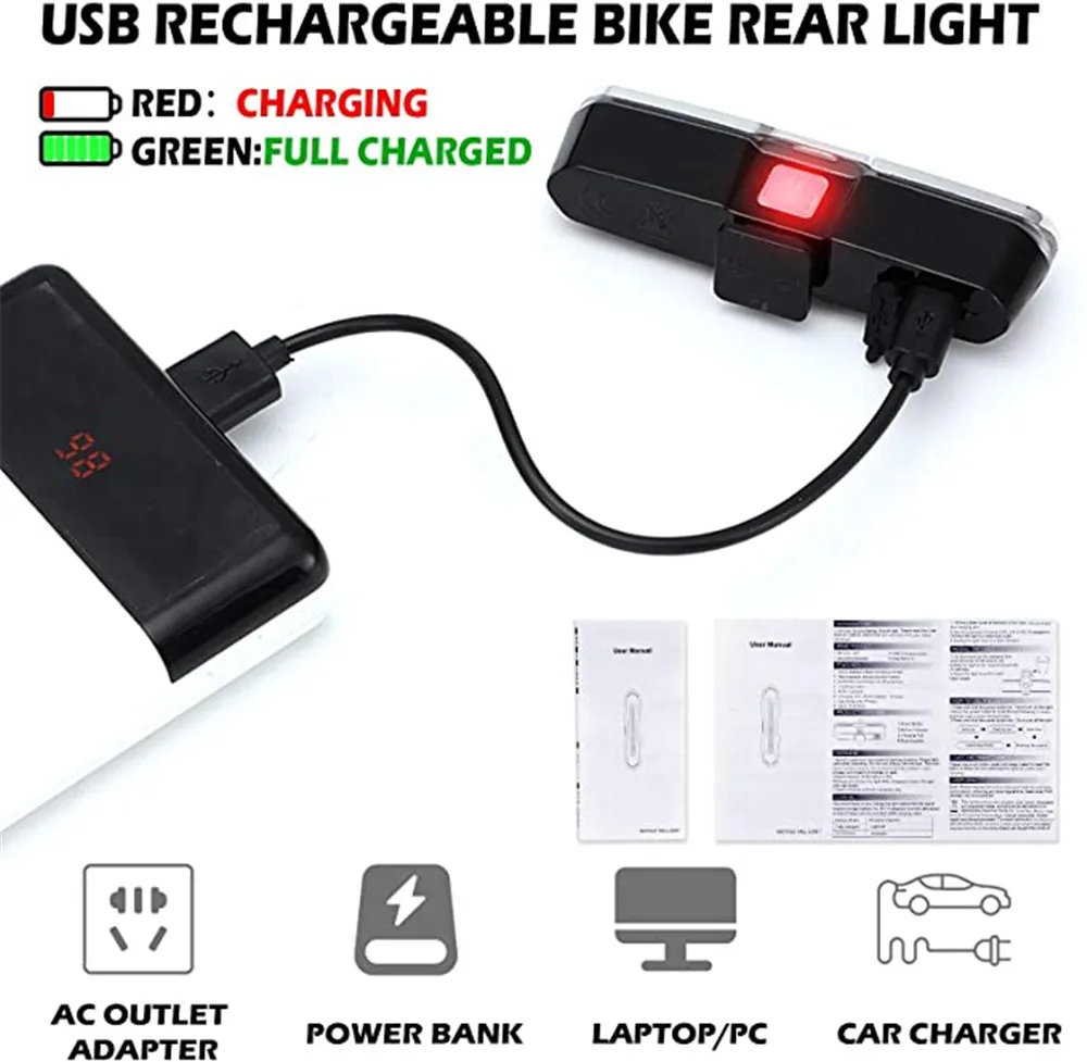 Waterproof USB Rechargeable LE - Mountain Biking Blue Mountains incelemesi ve fiyatı