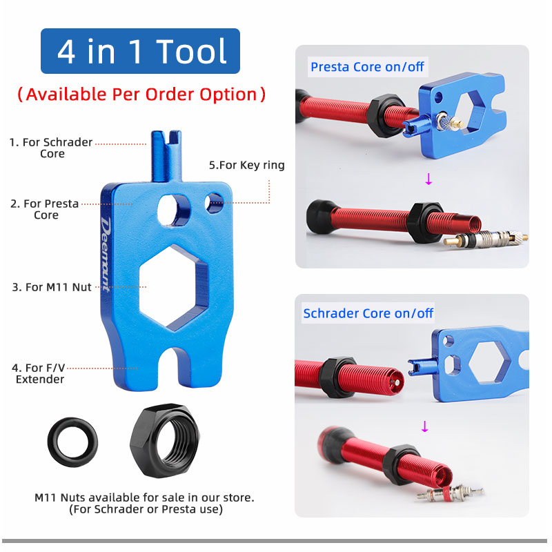 Deemount Bicycle Tubeless Carb - Tubeless Valve Core incelemesi ve fiyatı