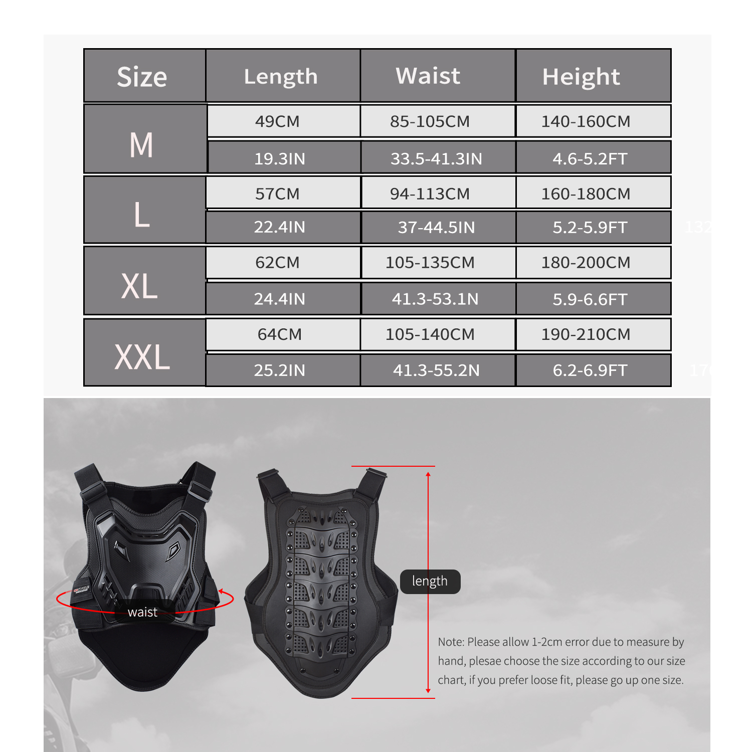 Motorcycle Armor Vest Dirt Bik - Mountain Biking Chest Protector incelemesi ve fiyatı