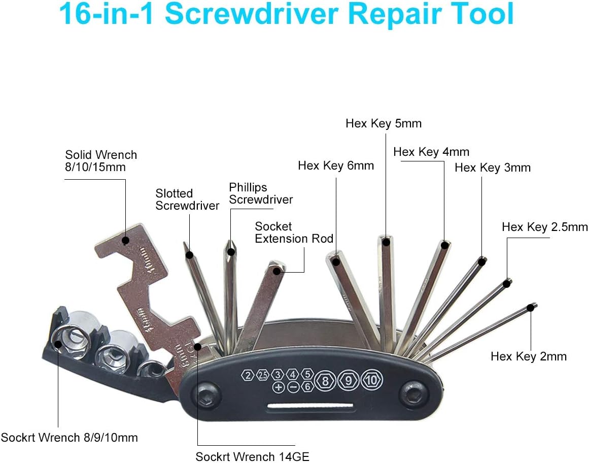 16-in-1 Bike Repair Kit with M - Mountain Biking Blue Mountains incelemesi ve fiyatı