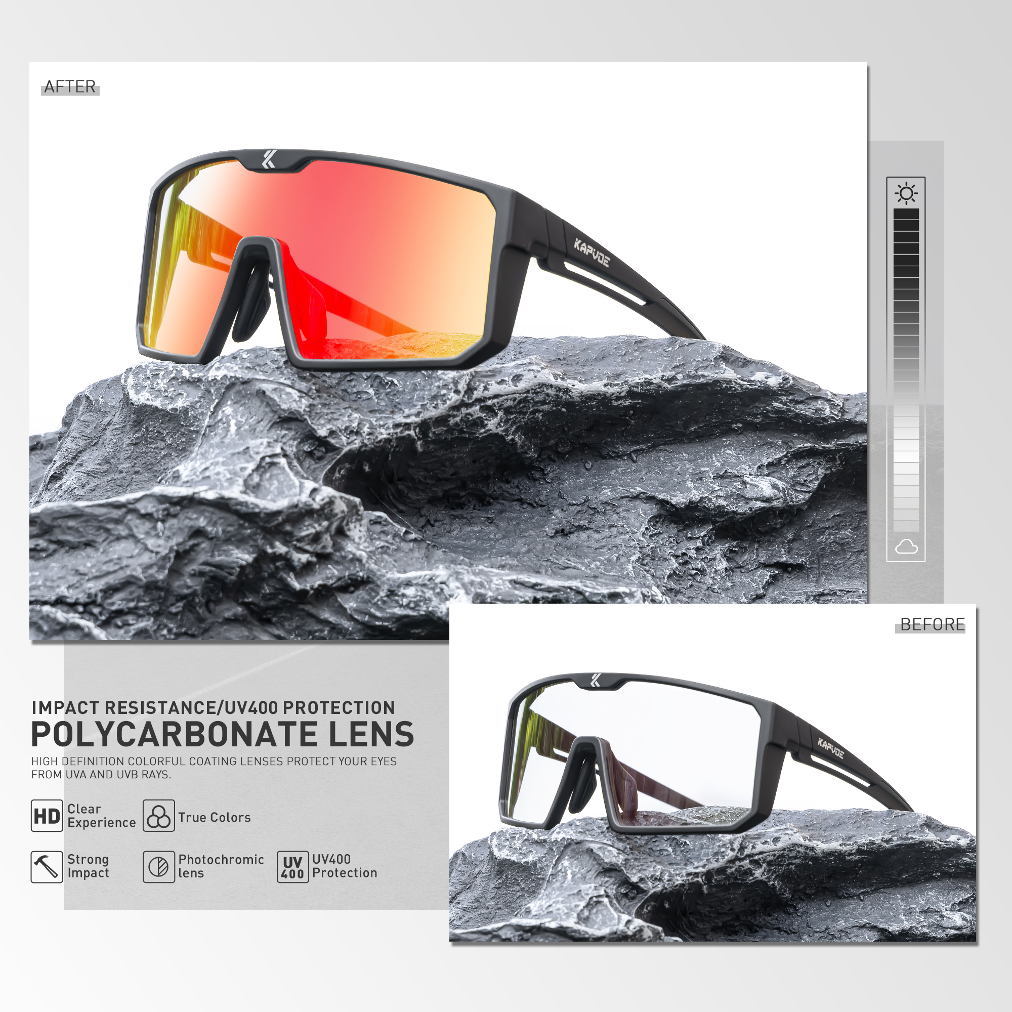 Kapvoe Color Photochromic Cycl - Mountain Biking Blue Mountains incelemesi ve fiyatı