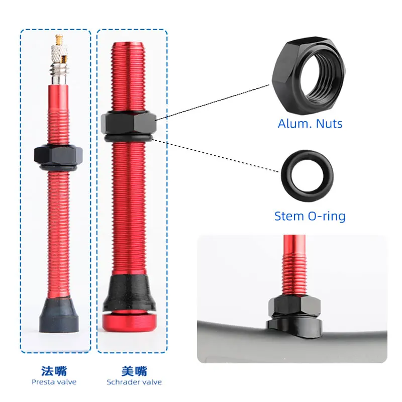 Bicycle Valve Nozzle Parts Pre - Tubeless Valve Core incelemesi ve fiyatı