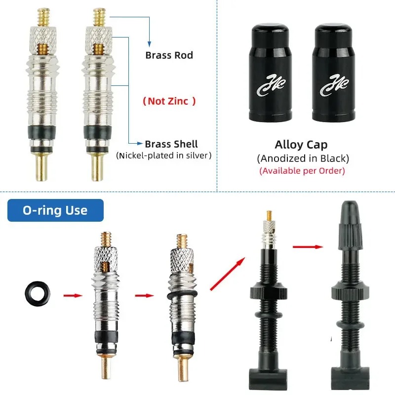 Deemount 45\60\80MM Tubeless V - Tubeless Valve Core incelemesi ve fiyatı